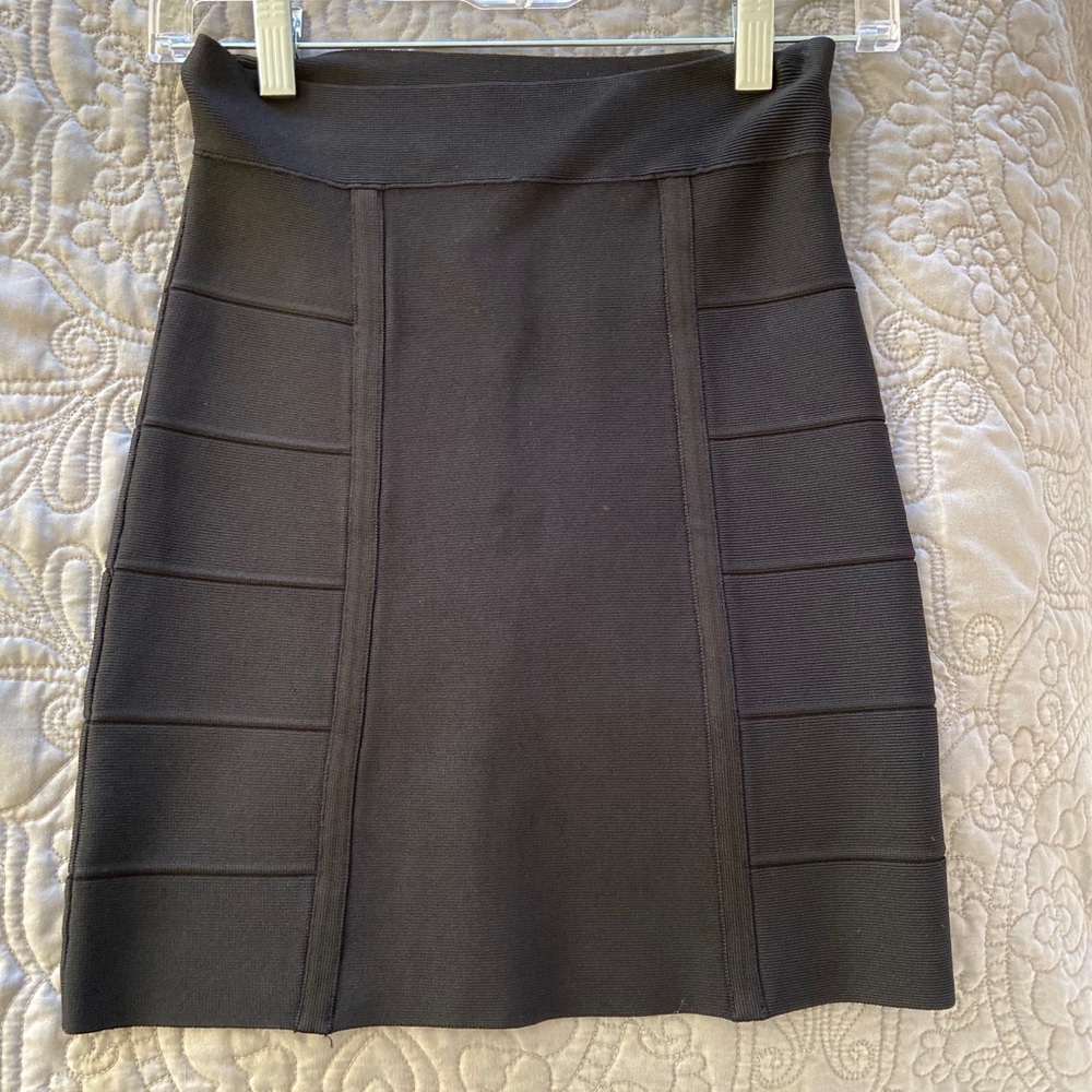 BCBG Black Body Con Skirt